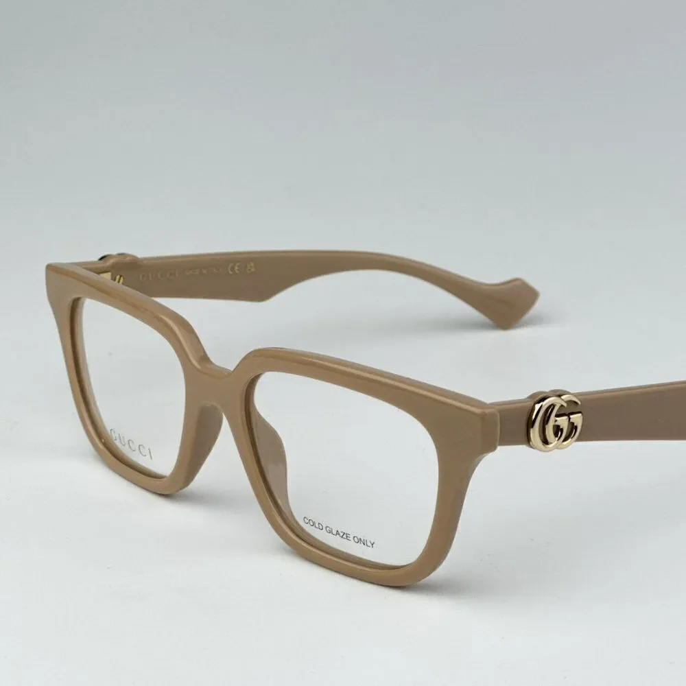 SALE! NEW Gucci GG1536O 007 Nude Women Square Eyeglasses GG 1536O